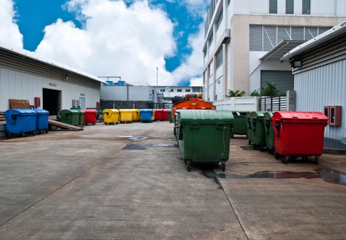 Recycling facility handling construction debris
